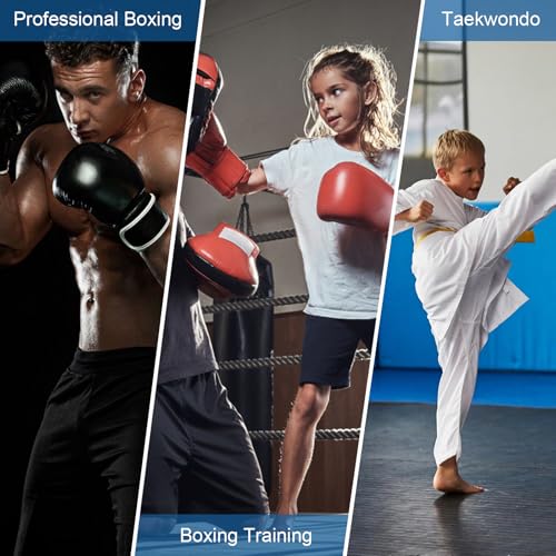 Zimoer 1 Pair Boxing Focus Pads Punching Mitts Punch Curved Pads Strike MMA Kickboxing equipments Hook Jab Karate Muay Thai Taekwondo Training Punch Gloves Pad Coaching Strike Shield - Image 6