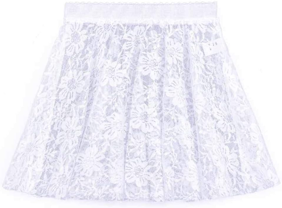 Panda Legends Girls Cute Lace Ballet Tutu Skirt for Dance, Gymnastics and Ballet, White 30cm