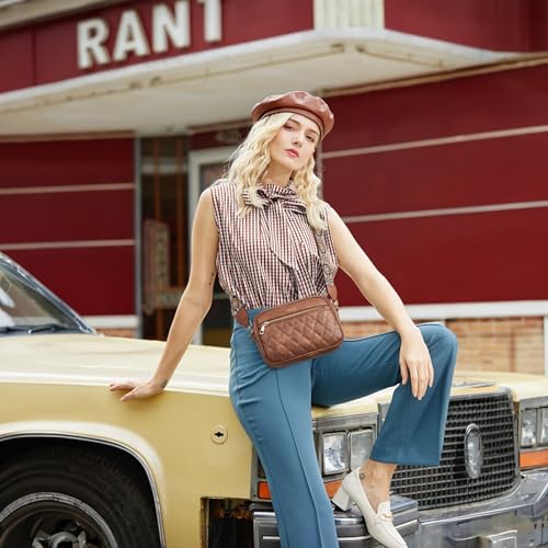 Telena Crossbody bags for Women Trendy Quilted Crossbody Bag Faux Leather Purse with Wide Strap2