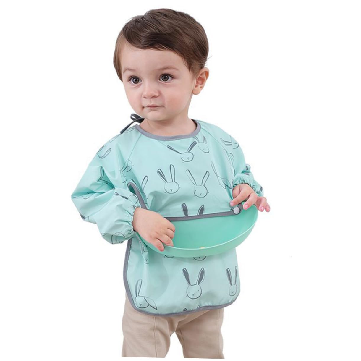 3 Sätze Lätzchen baby bibs babylätzen overol para niño Overalls für Kinder Baby isst Kittel Kinderschürze dünner Schnitt Arbeitskleidung Babybedarf Kleinkind Polyesterfaser
