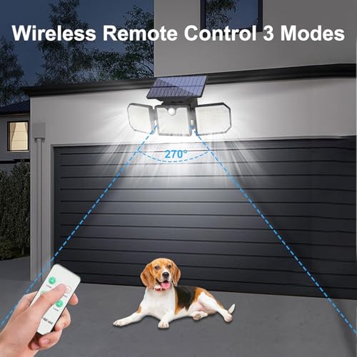 Image of Solar Light Outdoor with Motion Sensor, Solar Wall Light with Dual Head Spotlights 30 LED Waterproof 360-Degree Rotatable Solar Security Light Outdoor for Garden, for Front Door Yard Ga1 Pack