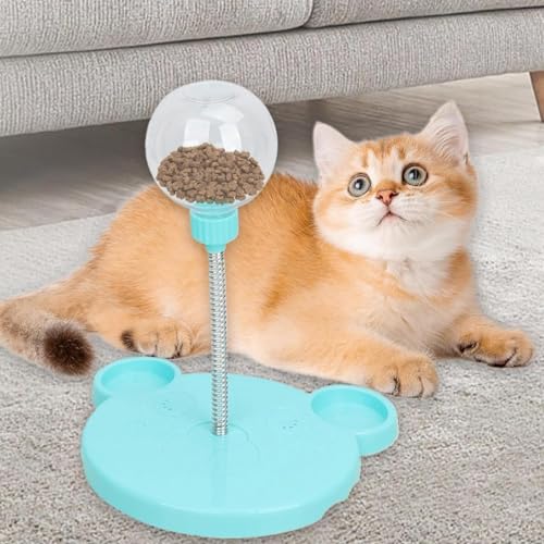 RNXSIB 1 Stück Wackelndes Hundeleckerli Spielzeug, Futterball für Hunde Lnteraktive Spielzeug mit Saugnapf, Leicht zu Reinigen, Geeignet für Hunde und Katzen Aller Körpertypen