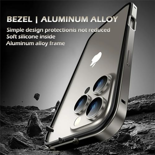 Funda para iPhone 16 Pro Max marco de metal ultrafina 3