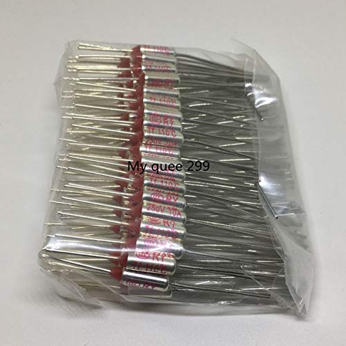 10 Pieces TF 133C 271.4°F Thermal Fuse Cutoff – 15A 250V, Micro Metal, A32