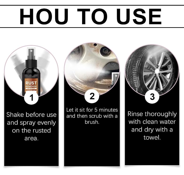 Spray Antirouille Et Convertisseur De Rouille NEXA - 2 Flacons - Élimine La Rouille Sans Ponçage, Protège Les Métaux