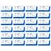 Pkg. of 24 Sutures Thread with Needle -First Aid Field Emergency Practice and Training - for Practicing Suturing Doctors, Medical Students, Veterinarians and Nurses