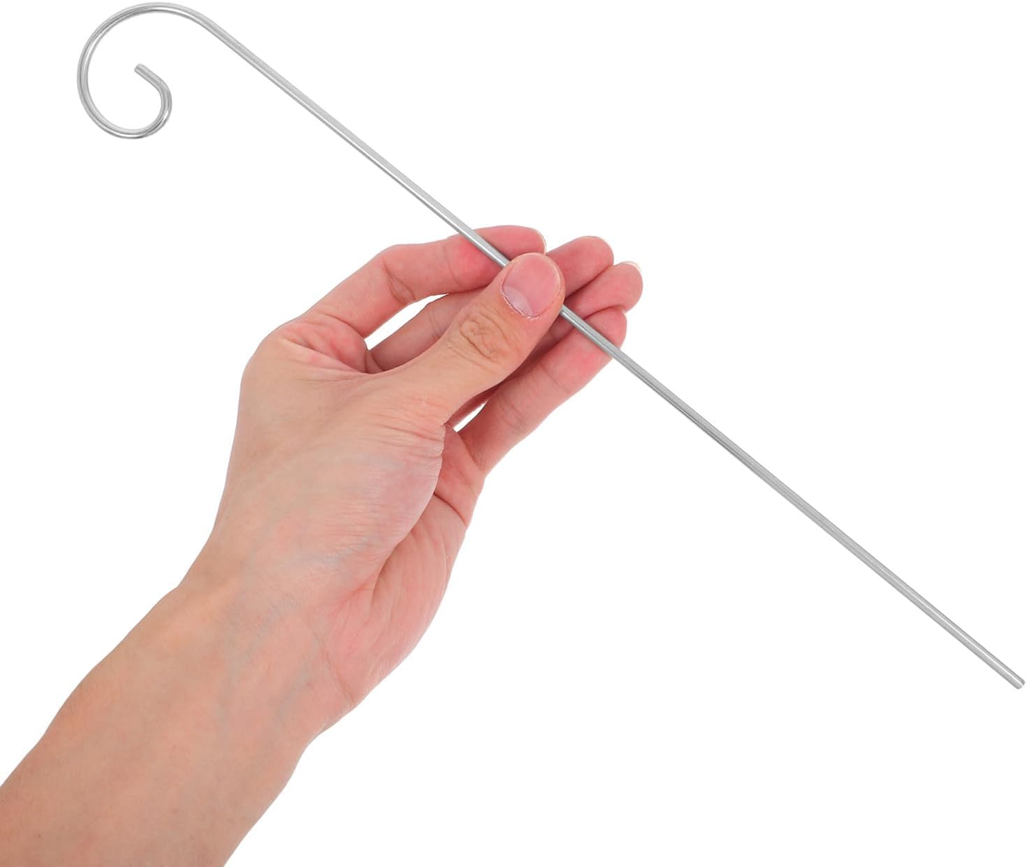 ibasenice 20pcs Plant Label Hooks: 30cm/11.8 Inch Metal Garden Marker Stakes - Shepherd Hangers Hanging Rods for Outdoor Vegetable Planters Flowerpots
