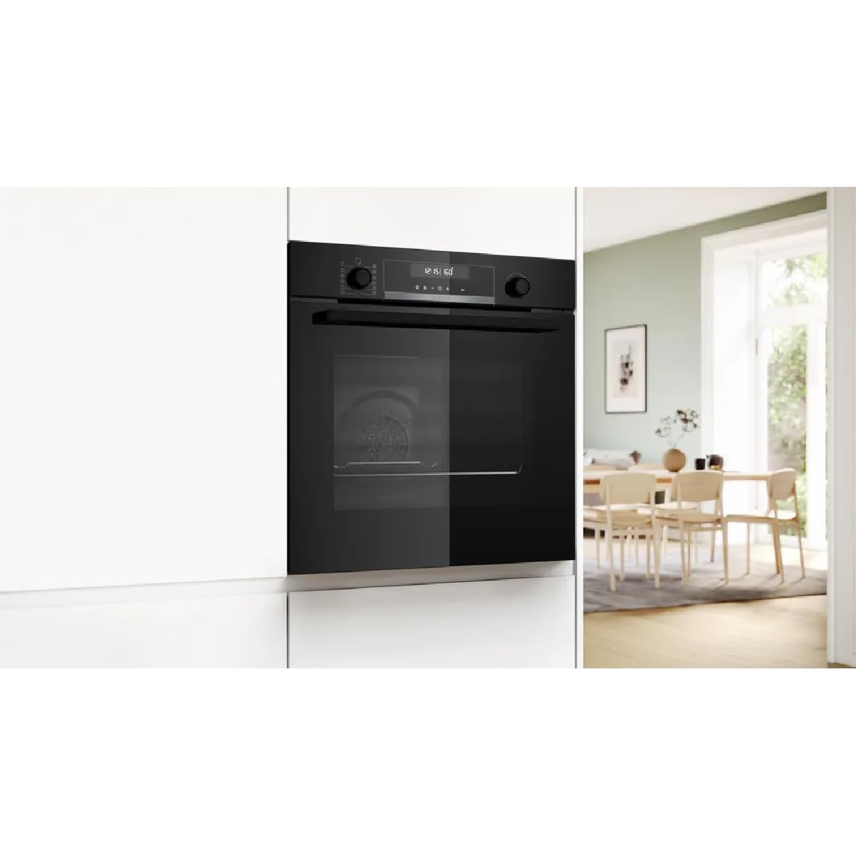 Bosch - Forno Multifunzione Pirolitico, Serie 6, 60 cm. Larghezza Home Connect, AirFry, Nero, HBG578EB7