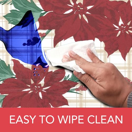 image for Covers For The Home Deluxe Elastic Edged Flannel Backed Vinyl Fitted T