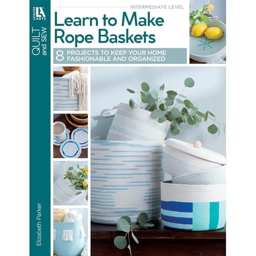 Leisure Arts LAC-LEA7790 Learn To Make Rope Baskets Quilting Book cover