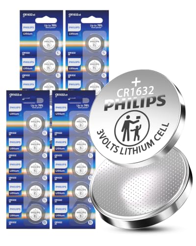 PHILIPS 3V Lithium CR1632 Coin Cell Batteries 10 Count, Long-Lasting Power with 10 Year Storage, Leak-Proof & Child-Safe Packaging for Car Key Fobs, Watches and Household Electronics - image 1