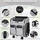 OUUTMEE mit Trolley 2 in 1 bis 20 kg, Katzenrucksack Große Katzentragetasche mit Rollen, multifunktionaler Rucksack, atmungsaktiv, Grau