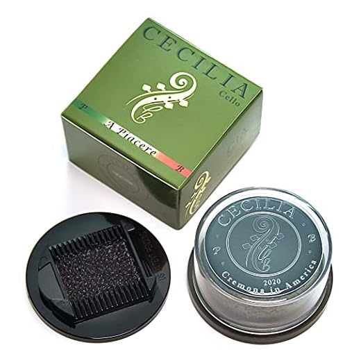 CECILIA ‘A Piacere’ Rosin for Cello, Rosin Specially Formulated Cello Rosin for Cello Bows with Included Rosin Spreader (Full Cake)