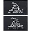 JBCD 2 Pack Gadsden Flag Patch Don't Tread On Me Flags Tactical Patch Pride Flag Patch for Clothes Hat Patch Team Military Patch