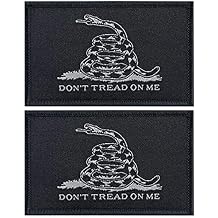 JBCD 2 Pack Gadsden Flag Patch Dont Tread On Me Flags Tactical Patch Pride Flag Patch for Clothes Hat Patch Team Military Patch