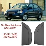 Osłonę bocznej żaluzji samochodu Pasuje do Hyundai Accent 2006-2009, zewnętrzna osłona tylnych drzwi 838301E000 838401E000 Akcesoria samochodowe