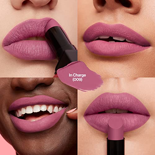 Image of Revlon Lipstick, ColorStay Suede Ink, Built-in Primer, Infused with Vitamin E, Waterproof, Smudge-proof, Matte Color, 009 In Charge, 2.55 g