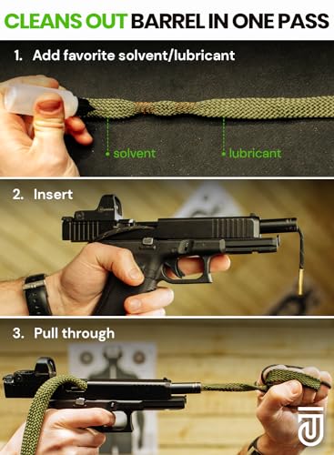 Repsupplements 22 Bore Cleaner Gun Cleaning Kit For 12Ga / 5.56 / 9Mm Gun Cleaning Snake thumb #1