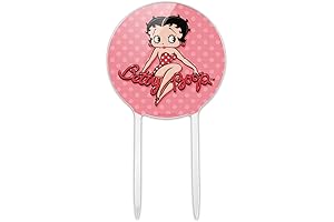 Betty Boop Acrylic Polka Dot Cake Topper for Festivities