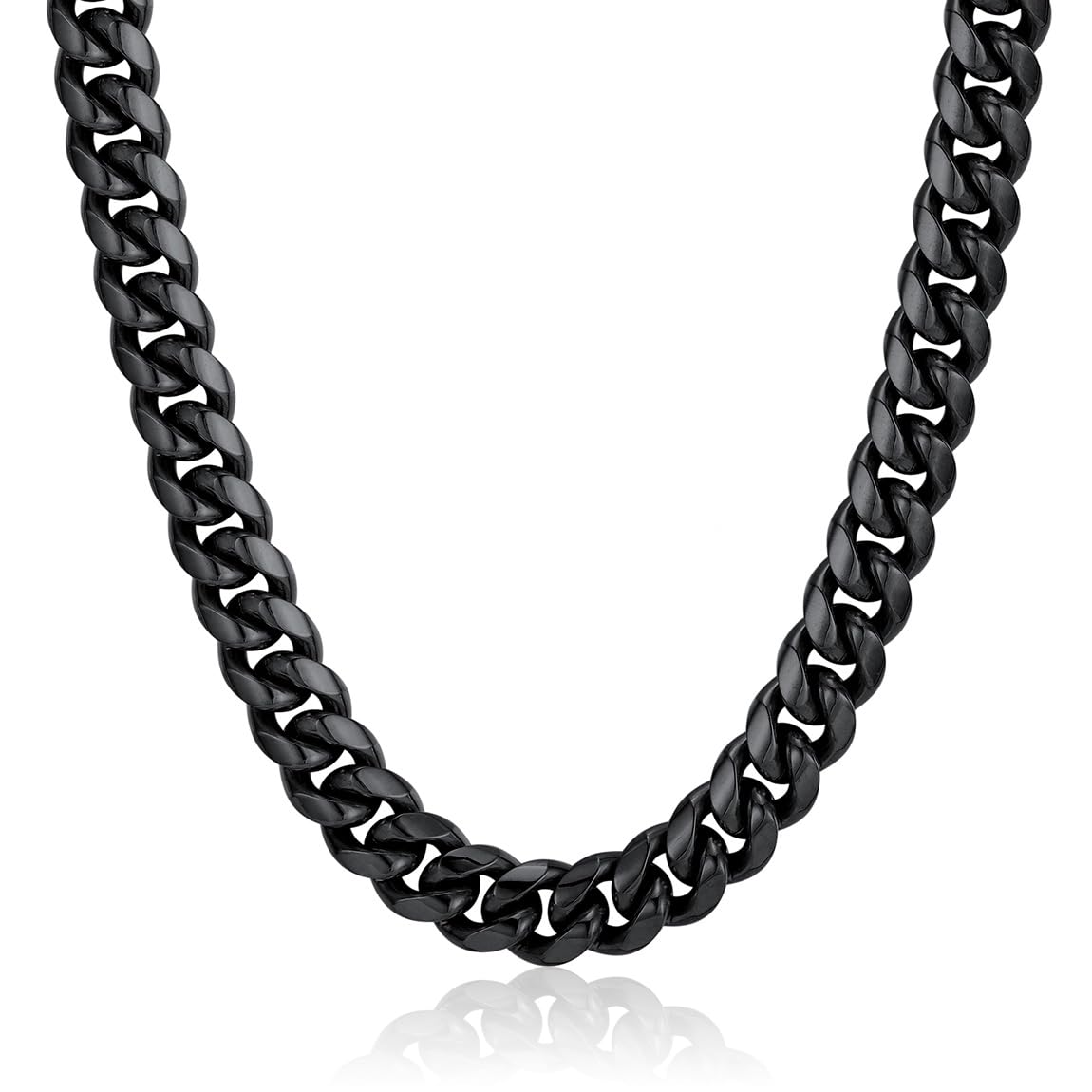 ChainsPro Chunky Miami Cuban Link Chains for Men,Stainless Steel Cuban Chain Necklace,4.8/6/10/14mm Width,No Tarnish& Thick Hip Hop Jewelry,18-30 inch