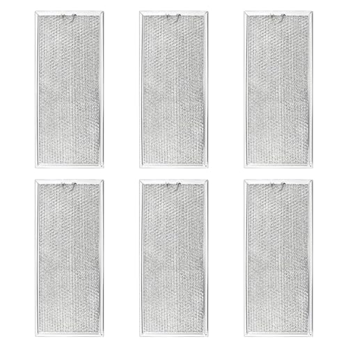 SiaBiced 6X Grease Filter Replacement for Microwave Microwave Parts Grease Filter for W10208631A
