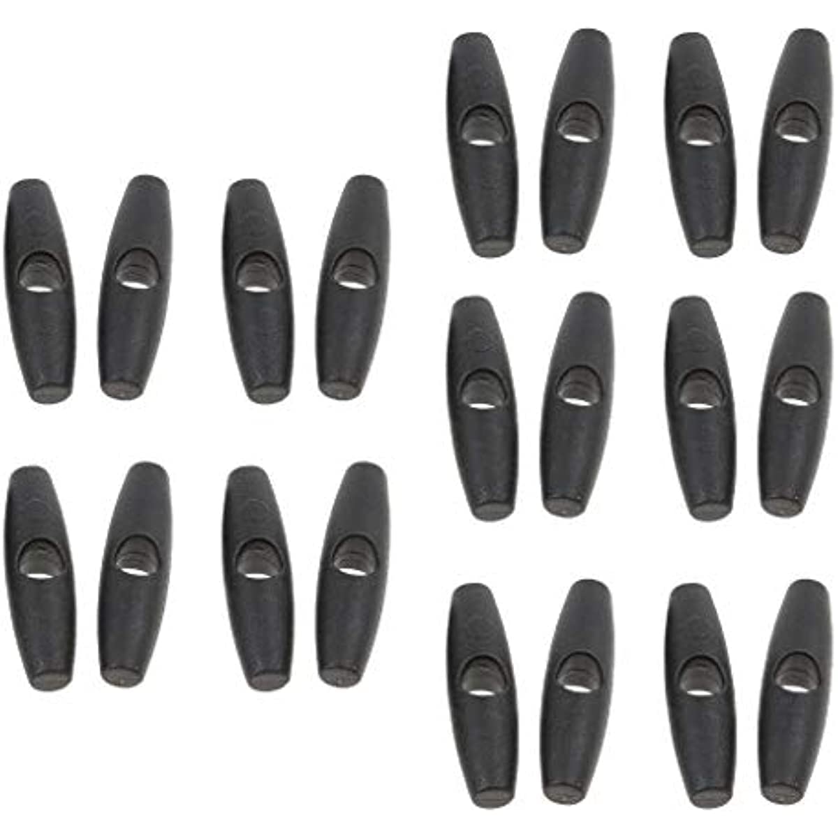 BESSTUUP20PCS Tent Door Curtain Clips, Tie Up Fastener Buckle Toggle Stoppers with Oval Shape for Camping Hiking Travel Beach Outdoors