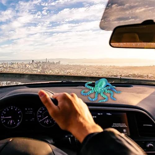 Tintenfisch, bedruckt in 3 D – 3 D bedruckter Oktopus, Sammlerfigur mit Gelenken, Oktopus, Tiermodell für Stressabbau, sensorisches Vergnügen und Fidget