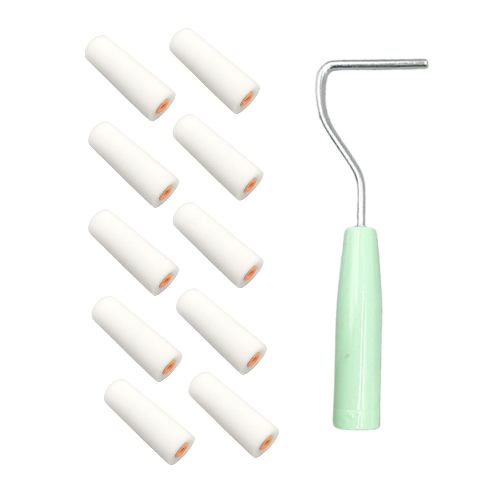 Kalttoy 4 Inch Flexible Sponge Thumb Roller Featuring Lightweight Design And Easy Clean Surfaces Sponge Roll Brush For Tasks Comfortable Grip Paint Tool