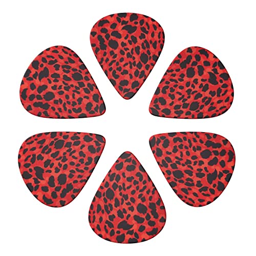 Ensemble de 6 médiators de guitare à motif léopard rouge pour guitare acoustique, guitare électrique, basse, ukulélé… - Les Beatles, Paul McCartney, John Lennon, RIngo Starr, George Harrison Ensemble de 6 médiators de guitare à motif léopard rouge pour guitare acoustique, guitare électrique, basse, ukulélé… – Image 5