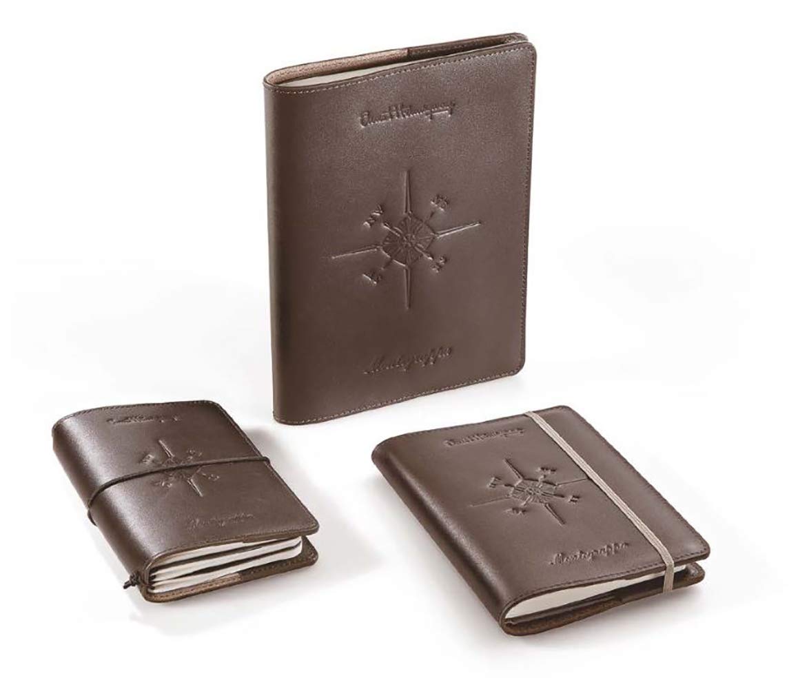 Ernest Hemingway Leather Notebook Cover, Trio