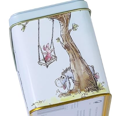 الشاي الإنجليزي الجديد Winnie the Pooh Tea Caddy with 40 English Breakfast Teabags، Tigger، Piglet & Eeyore