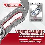 GEINXURN Zestaw szczypiec do pomp wodnych 180 mm/250 mm/300 mm, 3 szt. szczypce rowkowe z szczęką V z blokadą Push-Lock, szybko regulowany zestaw szczypiec przegubowych do hydrauliki, napraw domowych