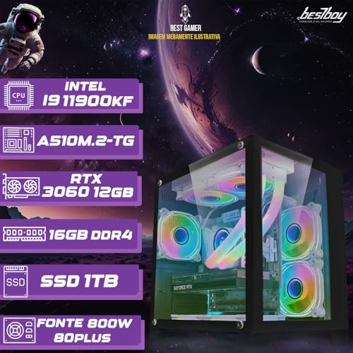 Pc Gamer Intel I9 11900kf 16gb Rtx 3060 12gb Ssd 1tb - bestBoy