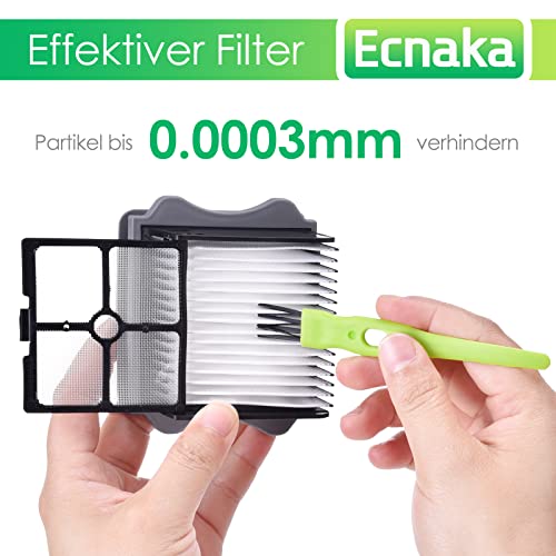 6 Stück Zubehörset für Tineco iFloor3 / Floor One S3 Nass-und Trockensauger Ersatzteile Enthält 2 Bürstenrolle 3 HEPA-Filter