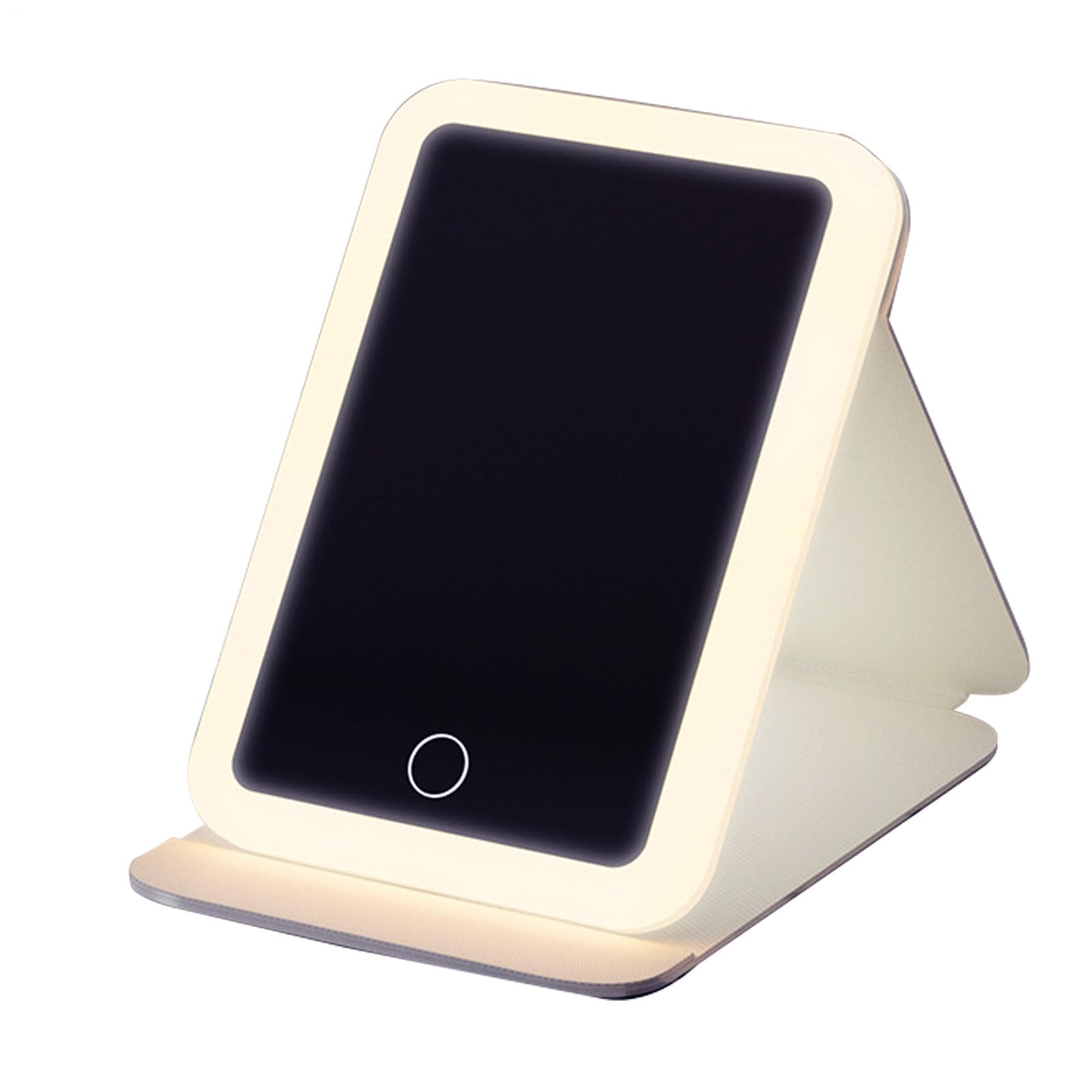 Miroir compact rechargeable à LED tactile et miroir de voyage pour les filles