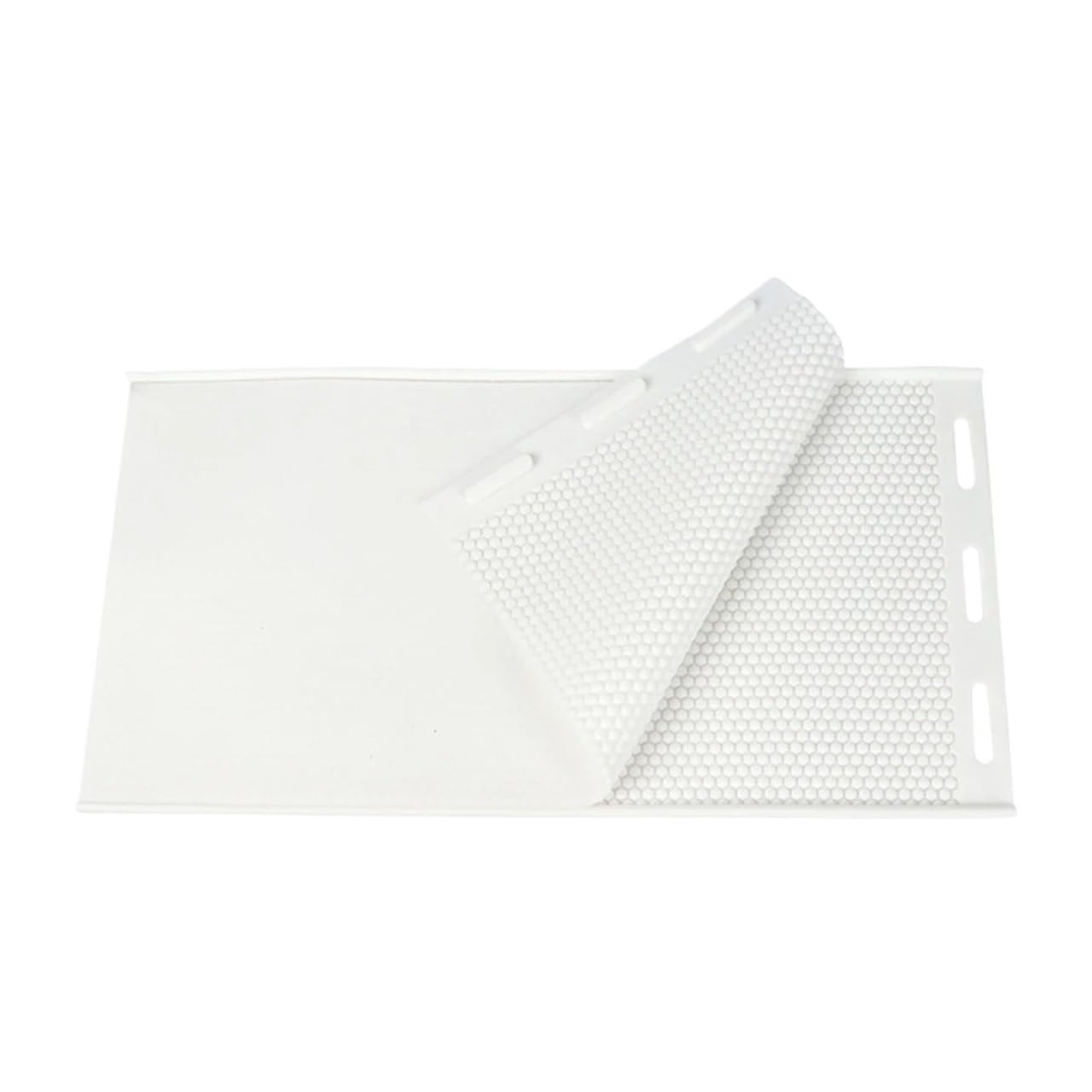 Dcdcd Bianco 2Pcs Beeswax Nest Base Piece Soft Silicone Beewax Foundation Machine Reusable Practical Beekeeping Equipment(Bianco)
