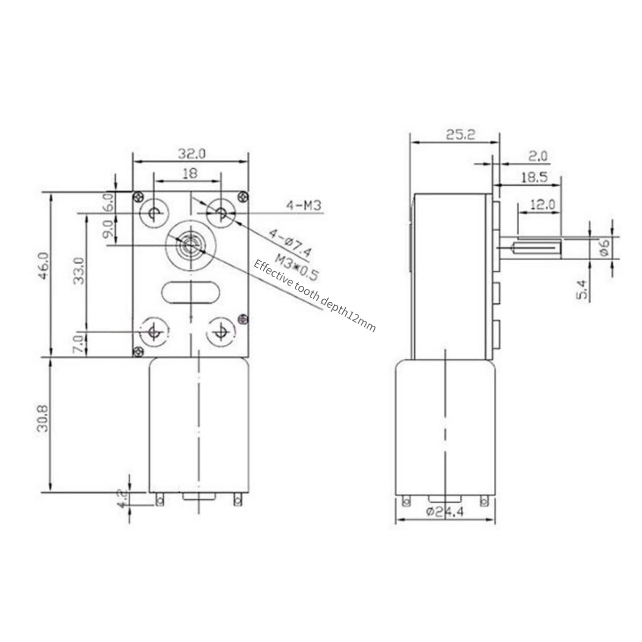 CHANCS DC Worm Gear Motor 370WG 12V DC 10RPM per Range Hood Nesting macchina intelligente attrezzature