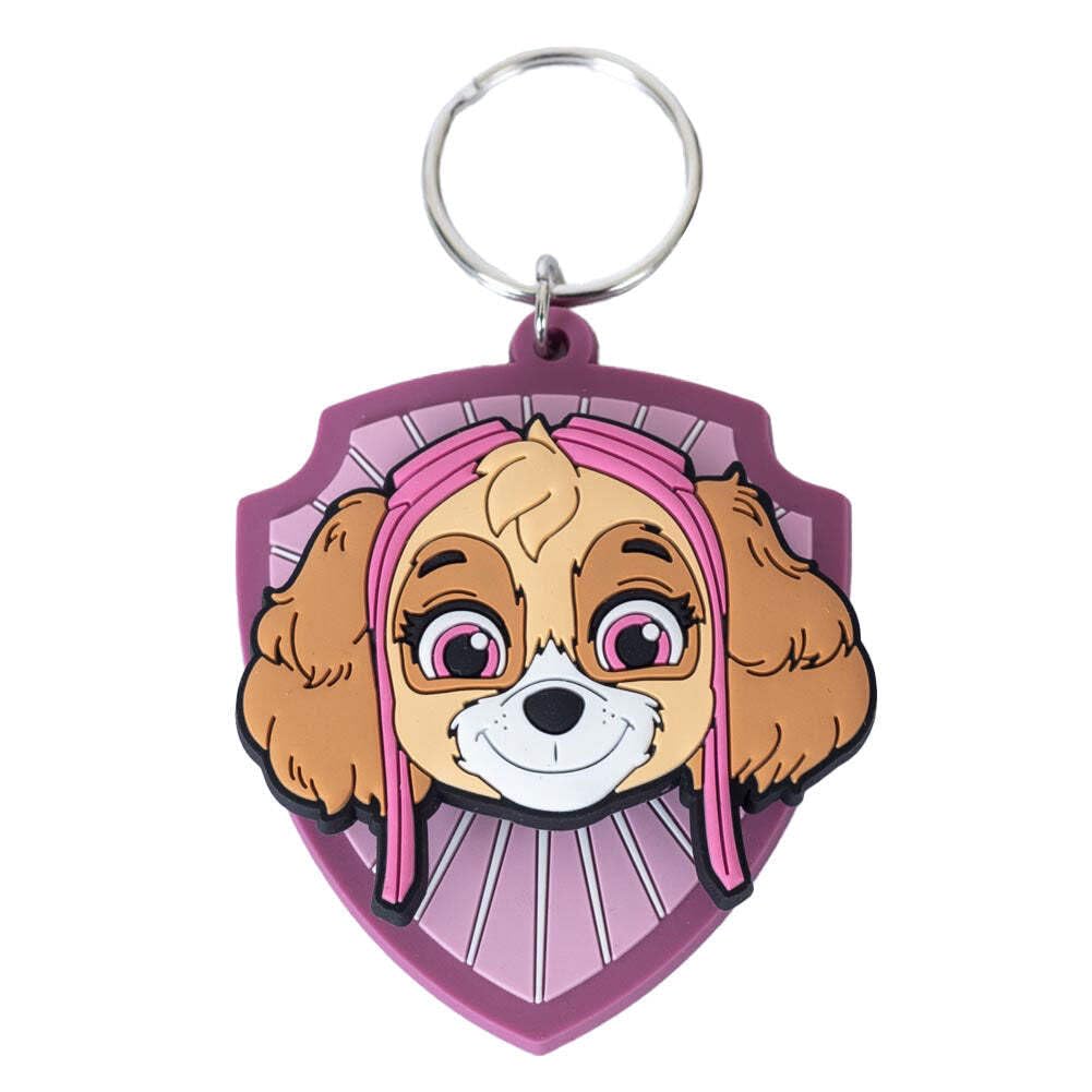 Pyramid International Paw Patrol Skye Keyring Rubber Keychain Fob Fidget Spinner