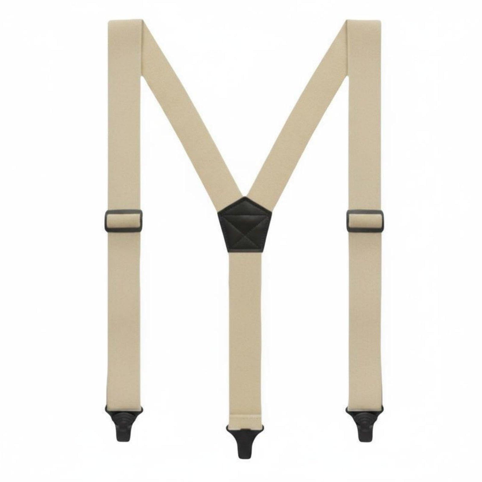 Y-Back Suspenders Fasten-on Suspenders Metal Clips Suspenders Beige|Clothing Shoes & Accessories| Mens Accessories| Suspenders Braces-image-47