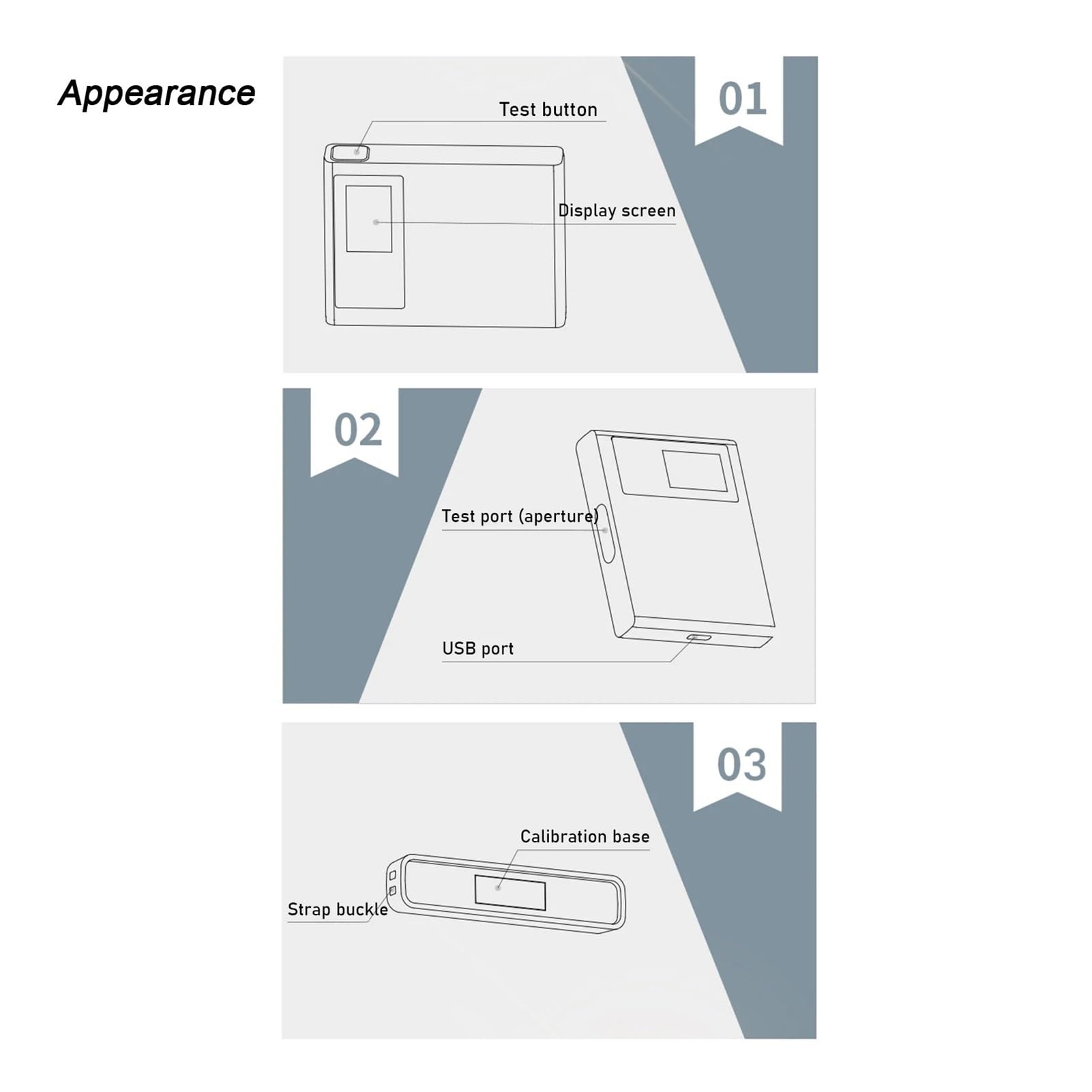 NURII Gloss Meter 60° Glossmeter, with Self-Calibration Continuous Measurement Surface Measuring Glarimeter for Stone Tile