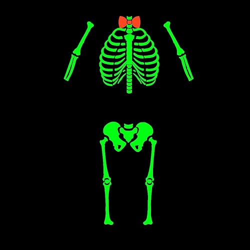 Miniatura 3 de Pijamas de Halloween para niños y niñas, pijamas de esqueleto que brillan en la oscuridad, pijamas de calabaza para niños, ropa de dormir 100%