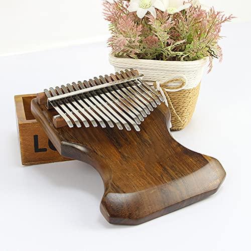 WGOEODI Piano à Doigt en Bois Massif 17 Touches Kalimba, Marron - Les Beatles, Paul McCartney, John Lennon, RIngo Starr, George Harrison WGOEODI Piano à Doigt en Bois Massif 17 Touches Kalimba, Marron – Image 3