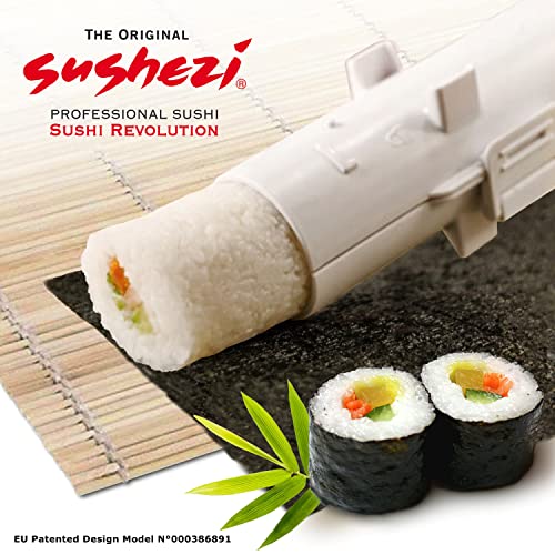 Sushezi© - Selber perfektes Sushi Machen!, Kunststoff, weiß, EU Patented Model N° 000386891