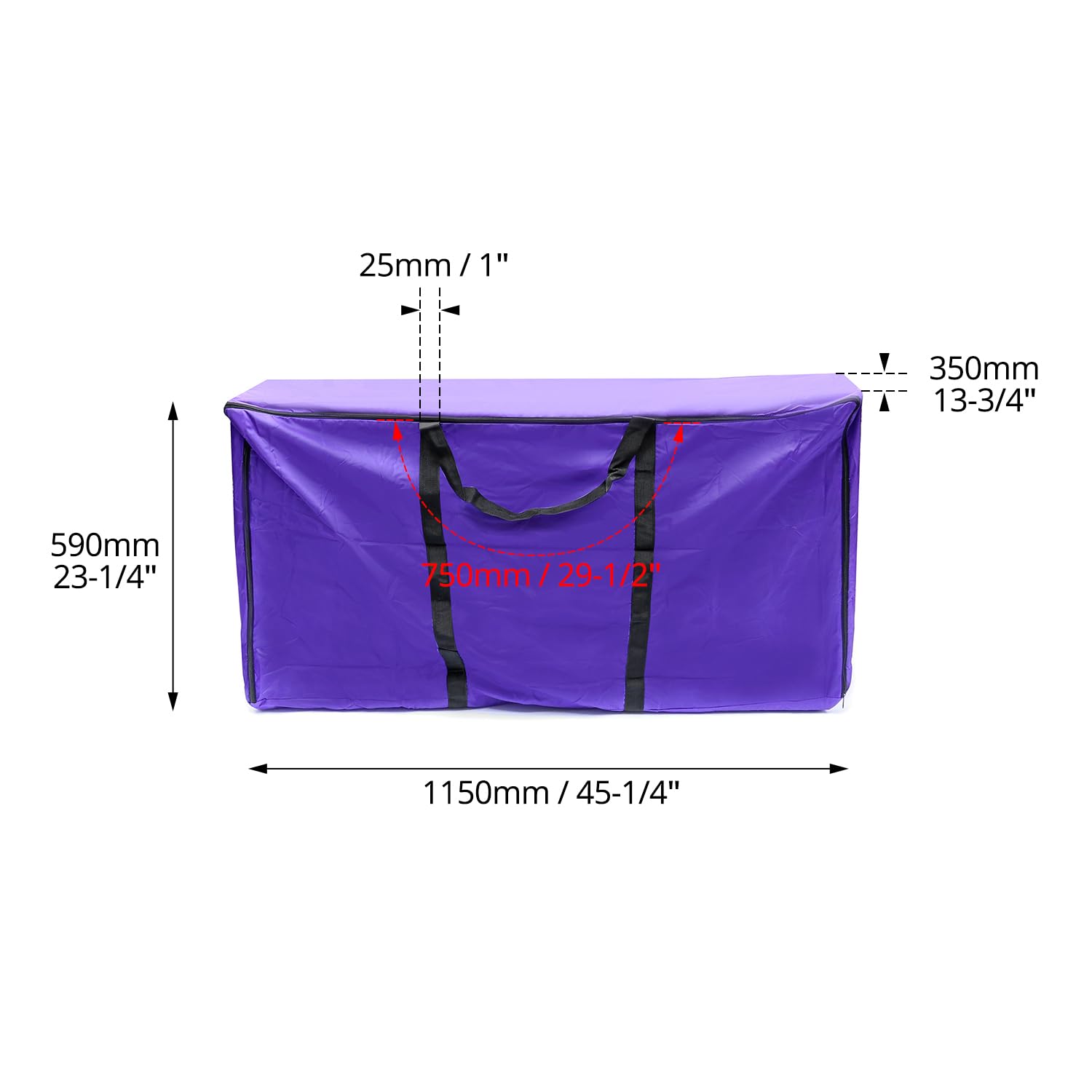 QWORK Hay Bale Storage Bag, 4 Pack 420D Horse and Livestock Hay Bale Bag, Large Tote Collapsible Bag - image 6