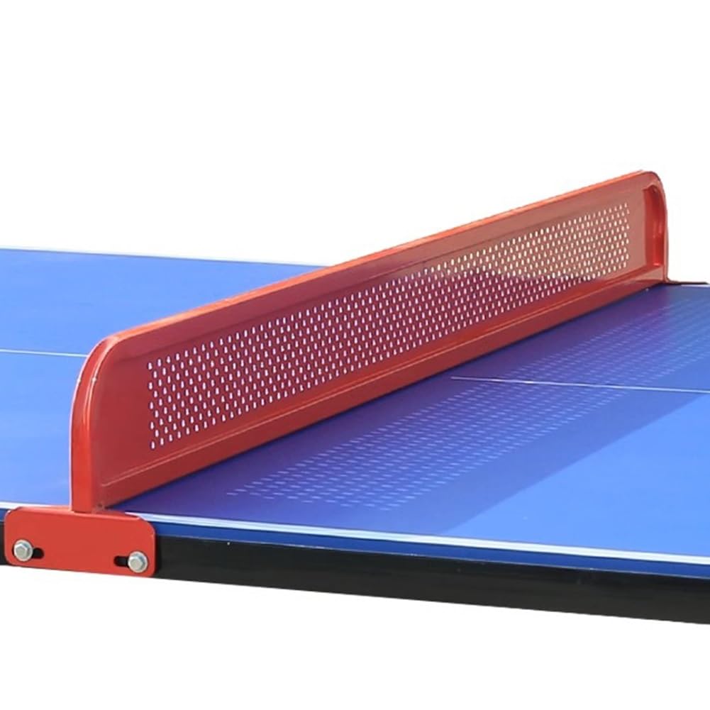 Rygcrud Outdoor Table Tennis Net - Metal Iron Grid, Pingpong Countertop Separator for Courtyard, Parks, Clubs(Red)