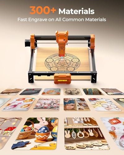 Image of ACMER S2 Laser Engraver Machine, 7000mW Lazer Cutter | 0.01mm Precision, 300 x 300mm Working Area, Tumbler Engraving, DIY Crafts, Personalized Gifts & Small Business Use