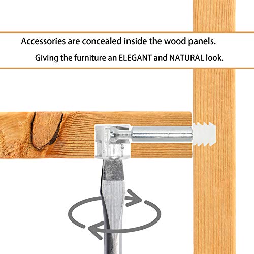 Flyshop 14.71Mm 0.58" Dia (15Mm X 14Mm) Furniture Connecting Cam Lock Fittings For Cabinet Drawer 10 Pack #TOP5