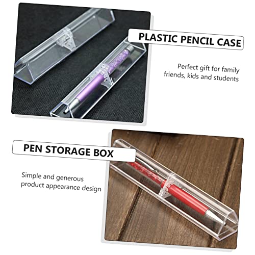 Boîte à stylos en plastique transparente DOITOOL range-crayons | 12 pièces
