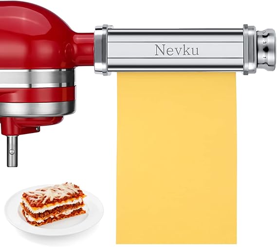 Pasta Roller Attachment for KitchenAid Stand Mixer