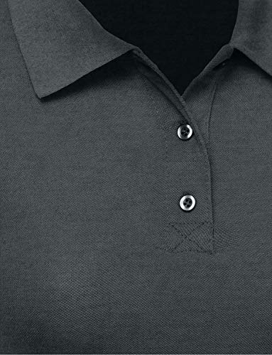 J. LOVNY Girl's Basic Simple Premium Fabric Short Sleeves School Uniform Polo Shirts4